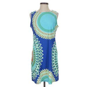 Aryeh Anthropologie Dress Small Colorful Stretch Slip On Shift Bright Sleeveless